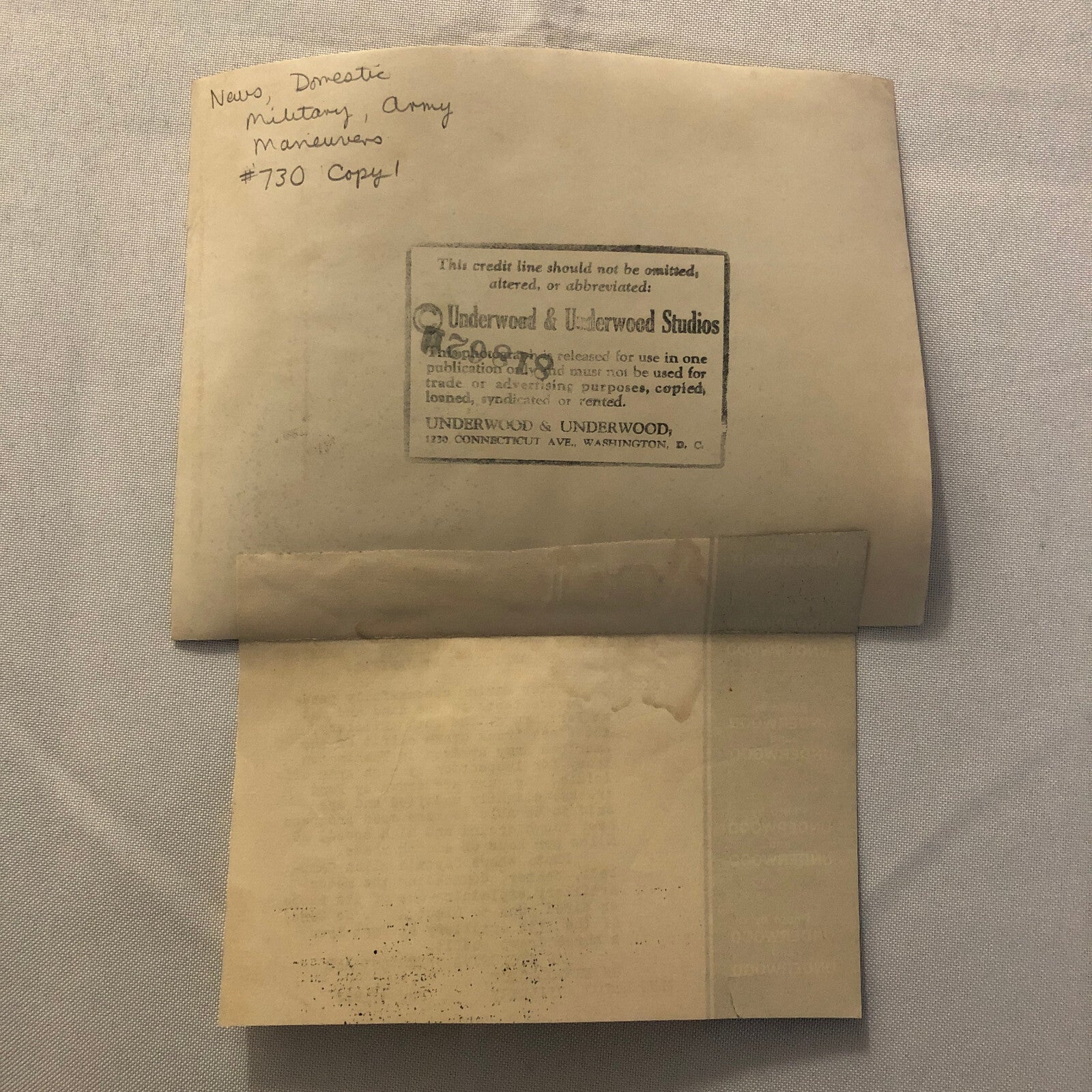 Press Photo Photograph Army First Motorized Artillery Ford Truck Military 1933