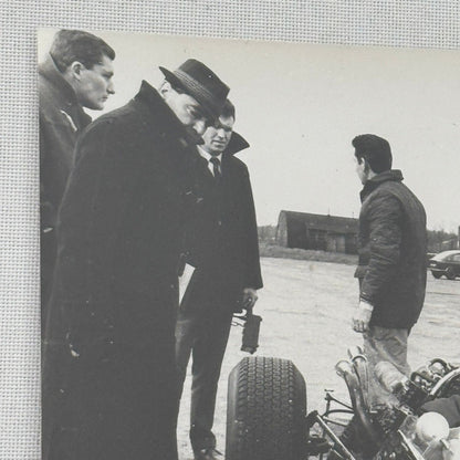 Vintage Racing Photograph John Cooper Maserati Car Ray Salvadori Driver Photo