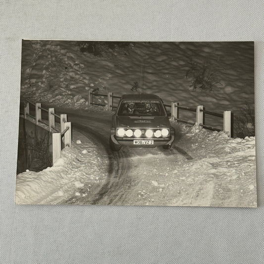 1980 Rallye Monte Carlo Press Photo Photograph DPPI VW Volkswagen Golf GTi Car