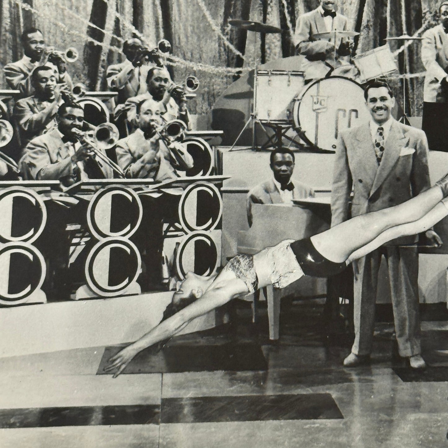 Vintage Circus Rollerskating Roller Skate Performer Big Band Photo Photograph