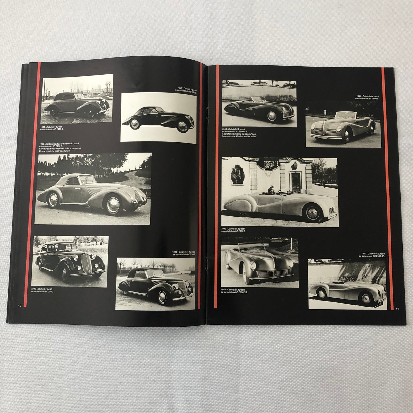 Alfa Romeo Pininfarina History Brochure Book 6C Spider Cabriolet Coupe Prototype