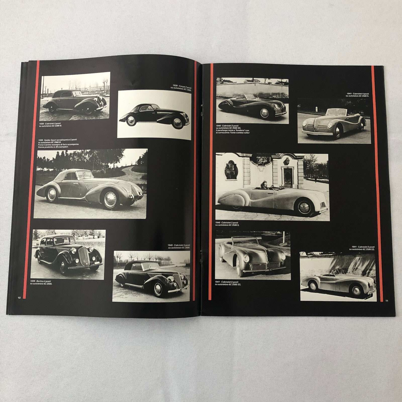 Alfa Romeo Pininfarina History Brochure Book 6C Spider Cabriolet Coupe Prototype