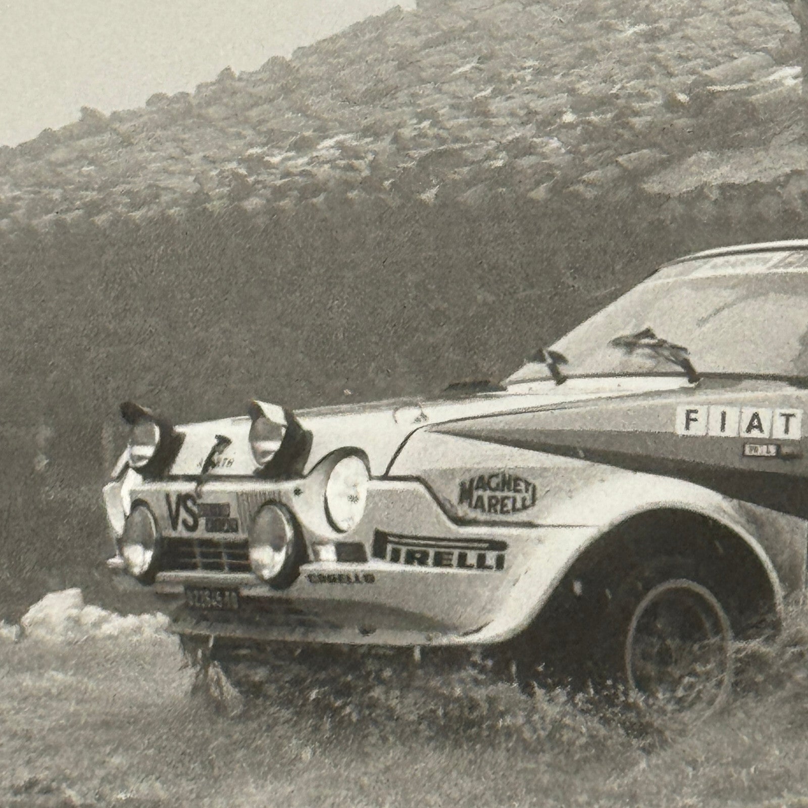 1980 Rallye Monte Carlo Press Photo Photograph DPPI Fiat Ritmo 75 Car Rally