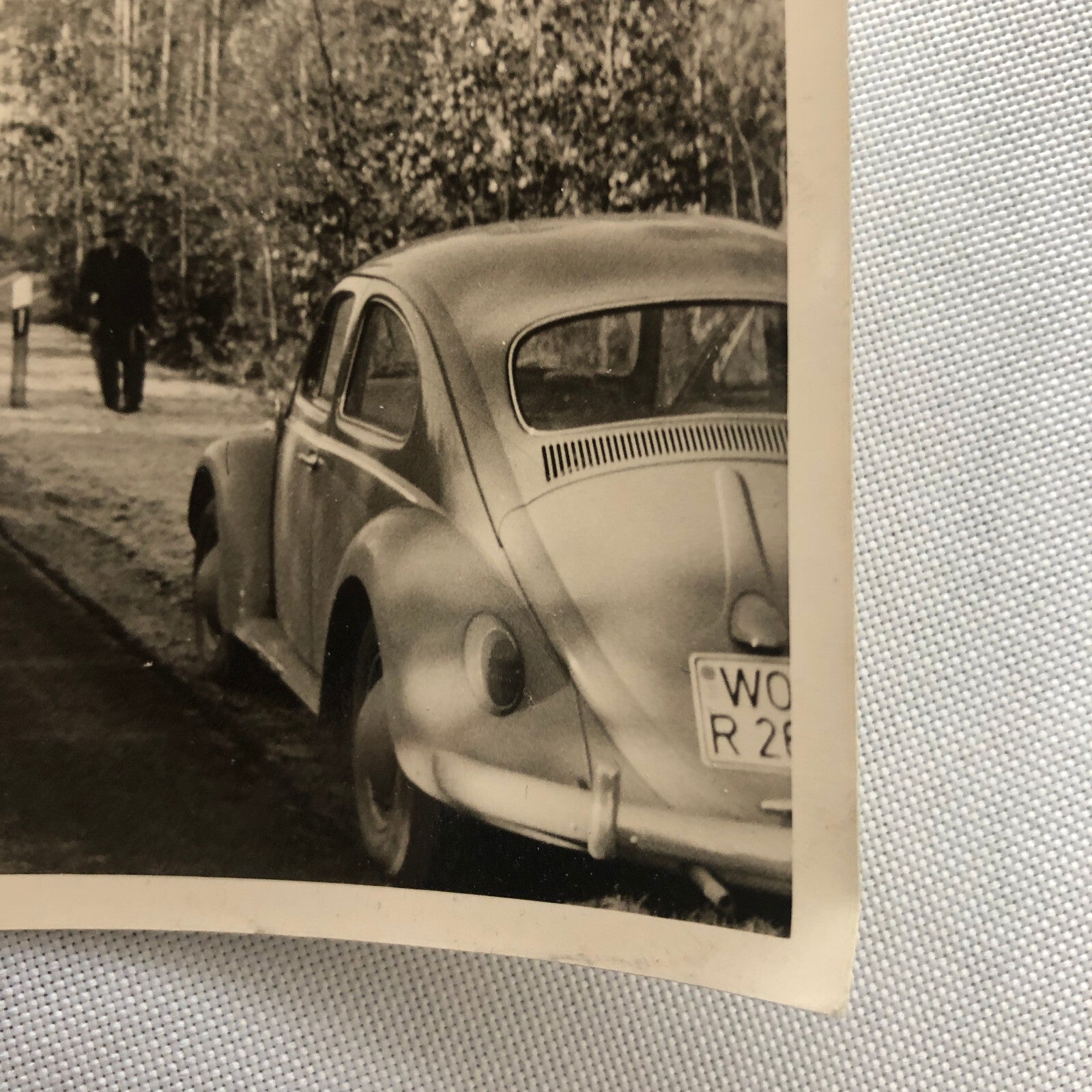 Vintage Photo Photograph Snapshot Car Automobile VW Volkswagen Beetle Bug