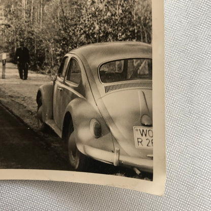 Vintage Photo Photograph Snapshot Car Automobile VW Volkswagen Beetle Bug