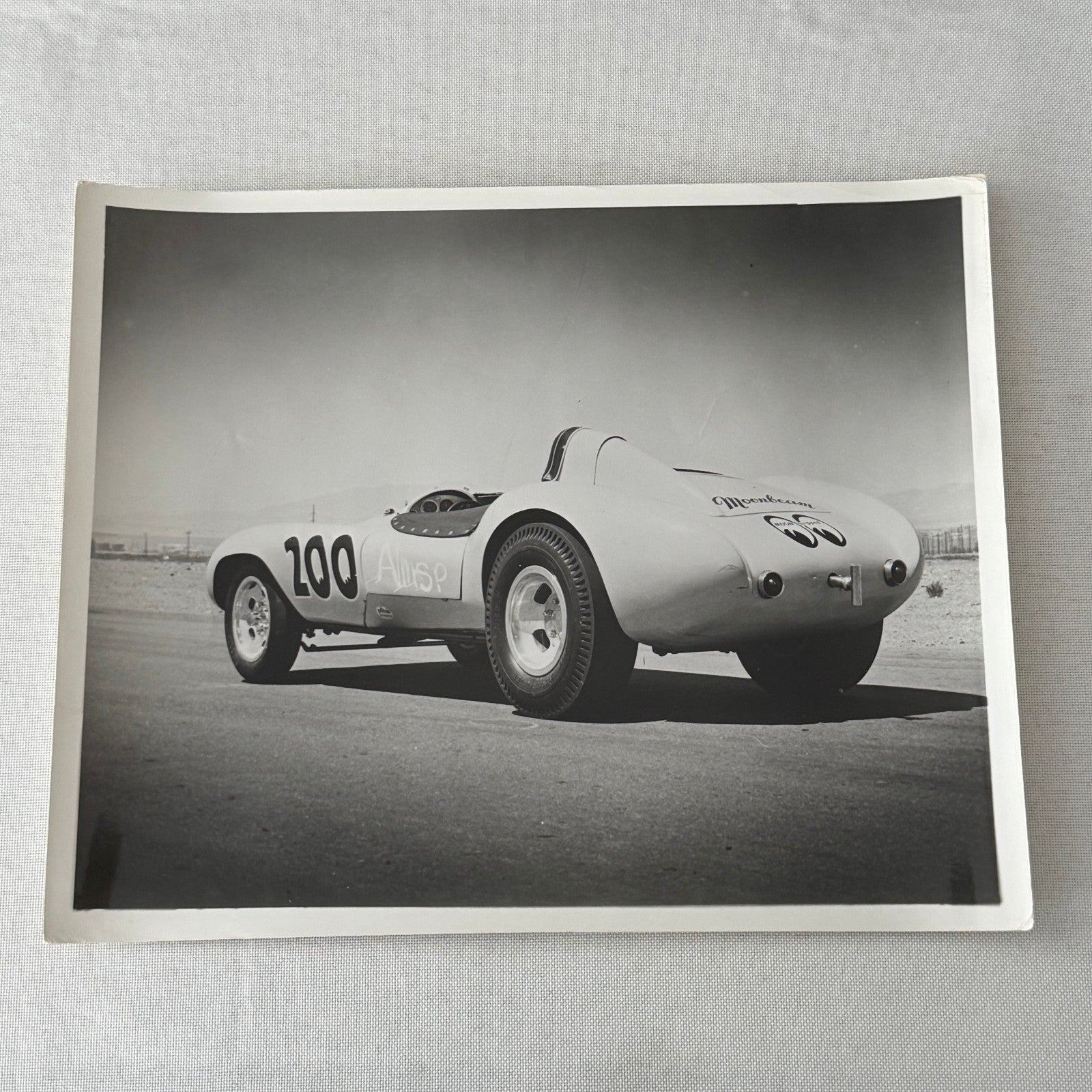 Vintage Dragster Drag Racing Photo Photograph Dean Moon Moonbeam Devin Car