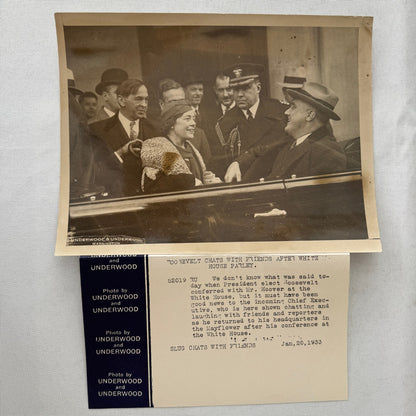 Franklin Roosevelt FDR United States President Press Photo 1933 Photograph Car