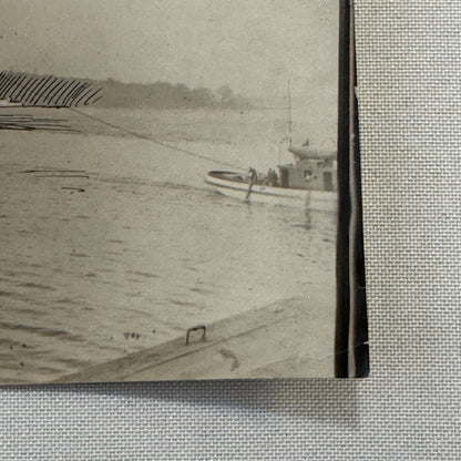 Vintage Boat Photo Photograph Royal Eduouard Steamer Steam Ship