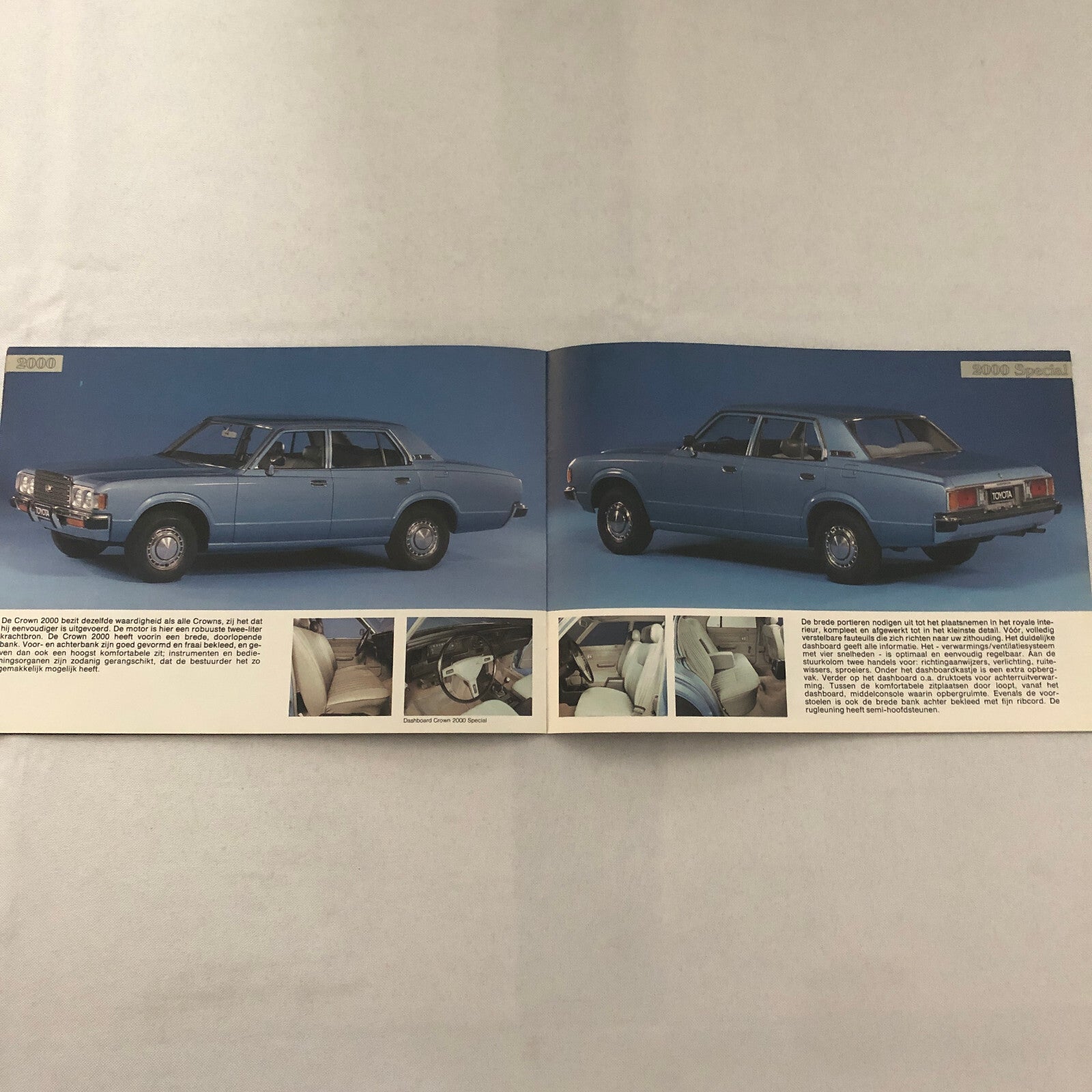 Vintage Toyota Crown Car Sales Brochure Catalog GERMAN TEXT European 2000 2600