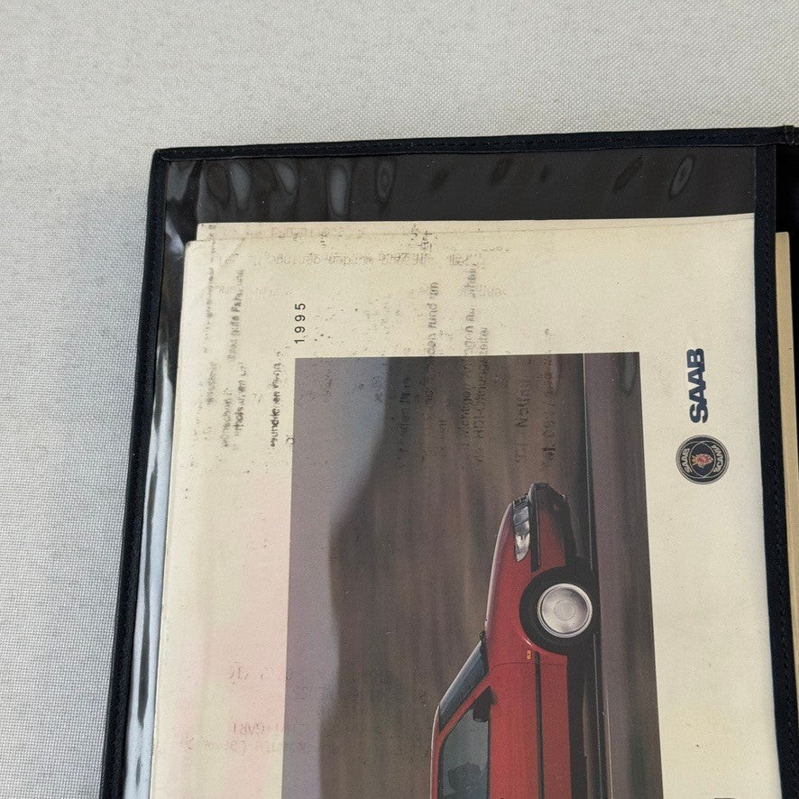 1995 Saab 900 Car Owners Manual Pouch GERMAN Text