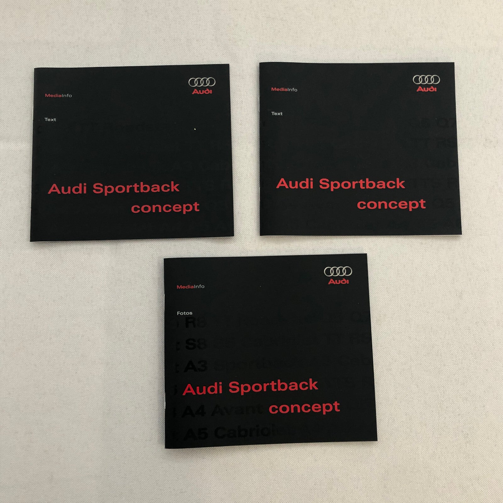 2009 Audi Sportback Concept Car Press Kit Photo CD Box