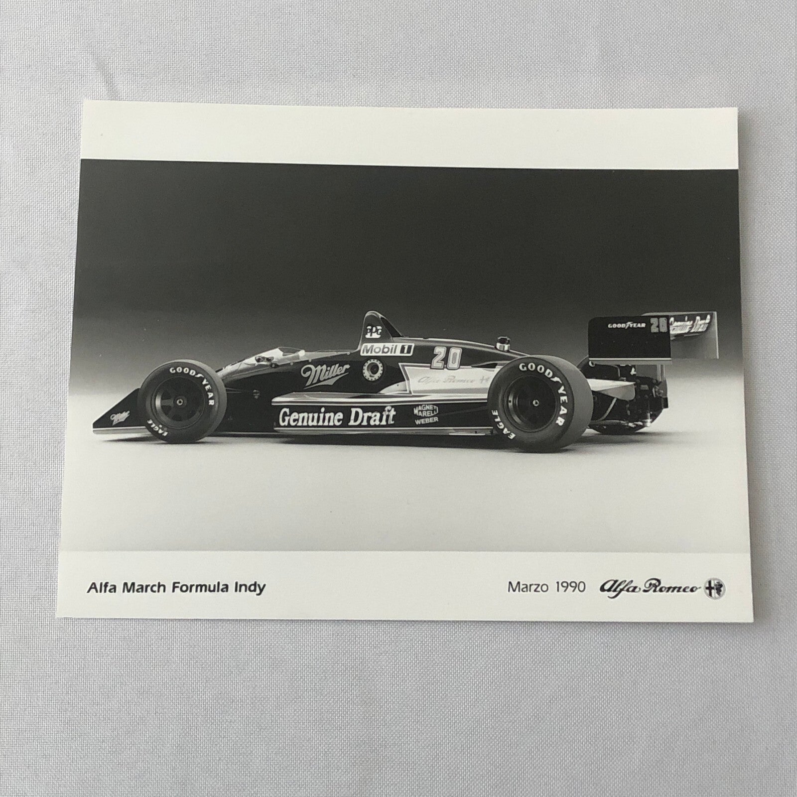 Vintage Indy Indianapolis Racing Photo Photograph Alfa Romeo March Formula 1990