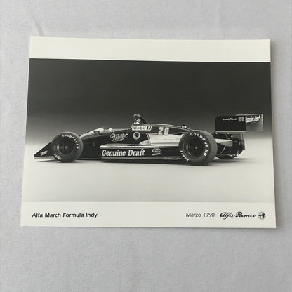 Vintage Indy Indianapolis Racing Photo Photograph Alfa Romeo March Formula 1990