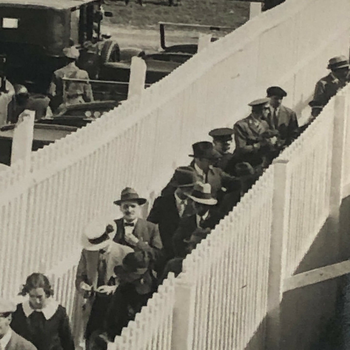 Antique Press Photo Photograph Agence Meurisse Paris Racing Event ? Cars People