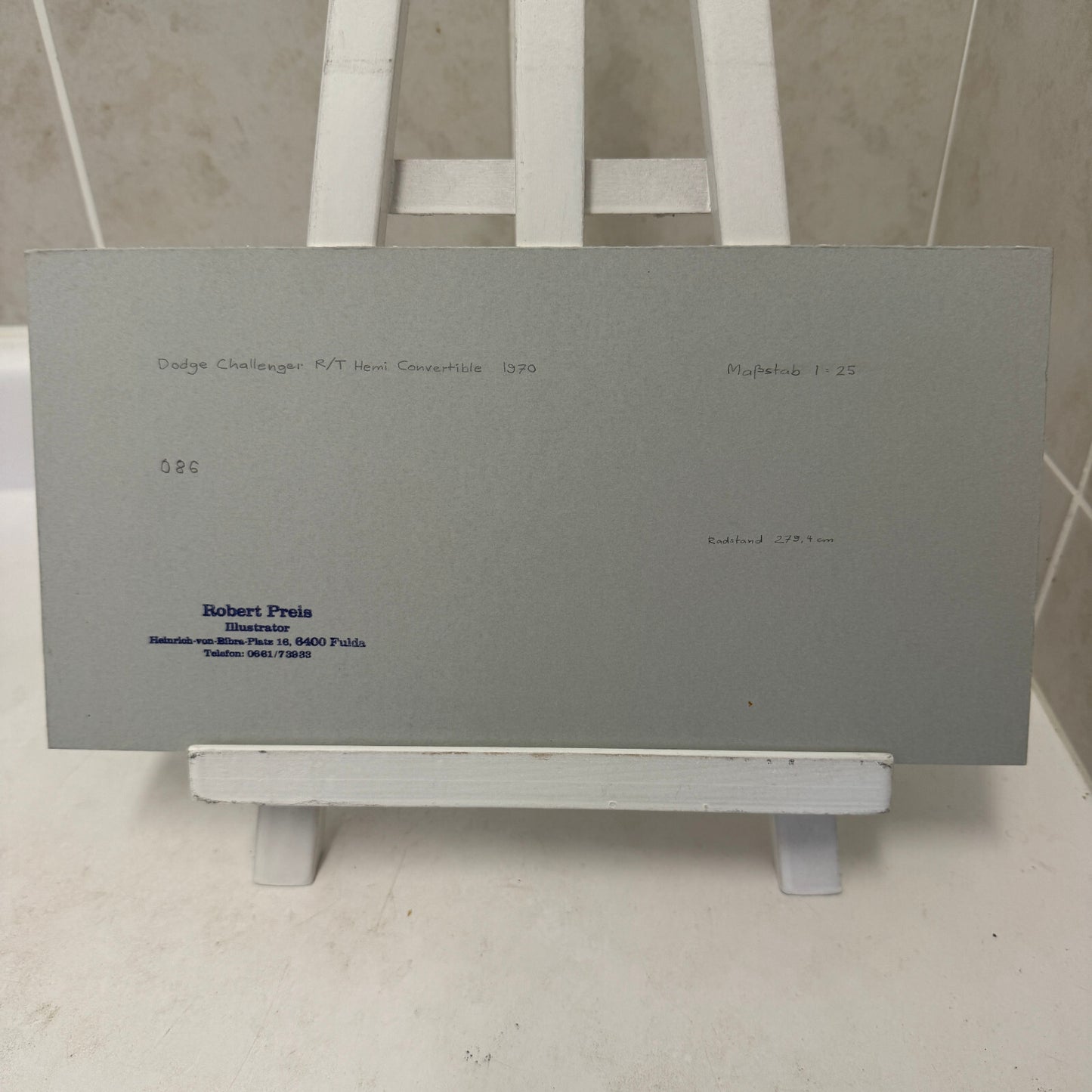 1970 Dodge Challenger Hemi Convertible Muscle Car Illustration Art Drawing