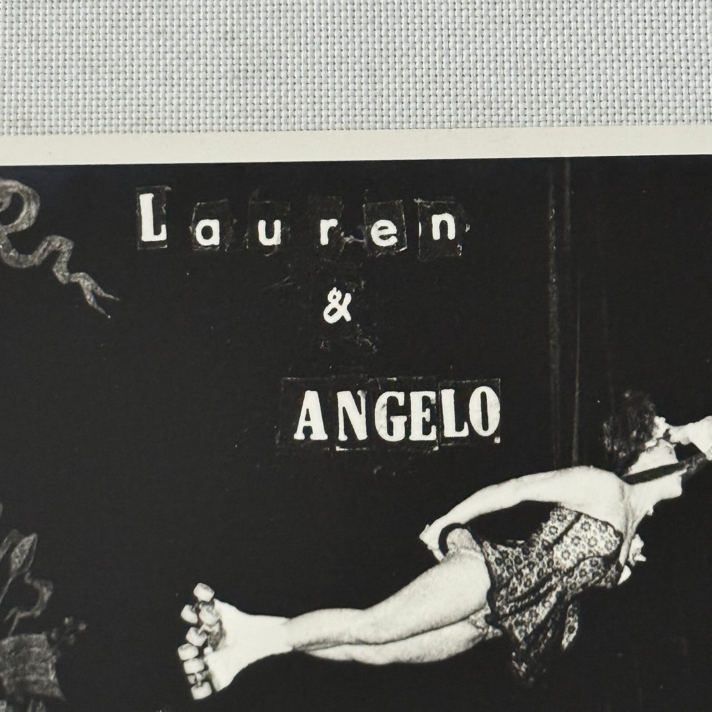 Vintage Circus Rollerskating Roller Skate Act Photo Photograph Lauren and Angelo