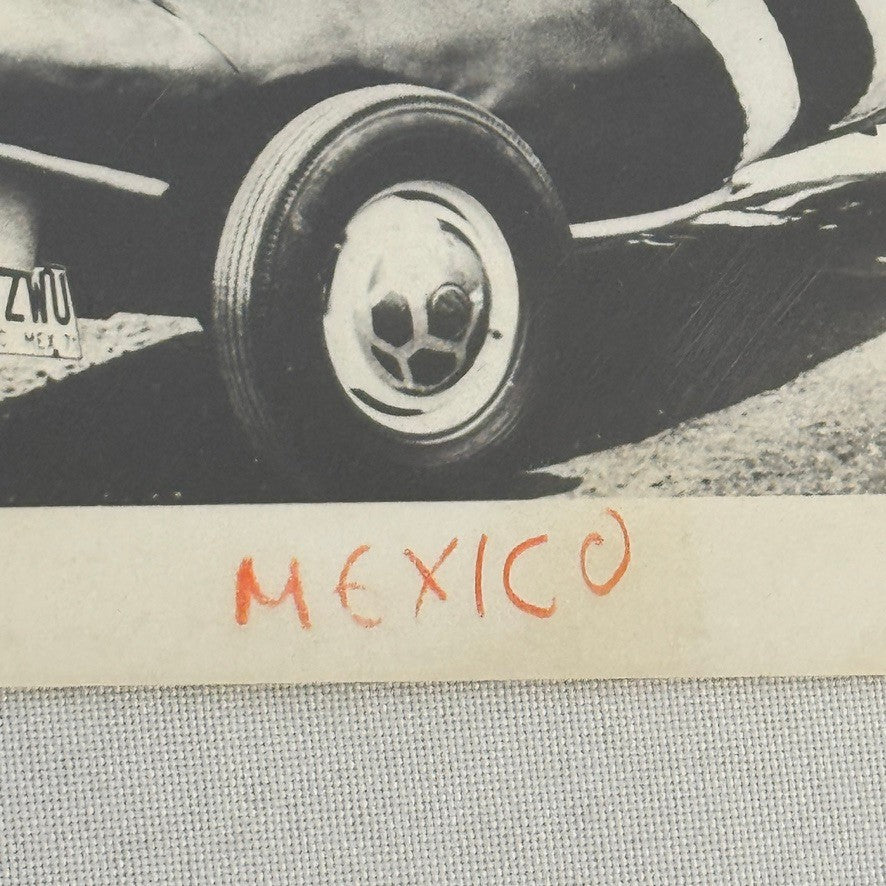 Vintage Custom Volkswagen Beetle Soccer Football Cleat Shoe Car Photo Photograph