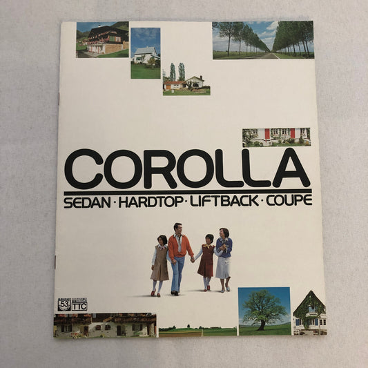 Vintage Toyota Corolla Car Sales Brochure Catalog Liftback Coupe Japanese JDM