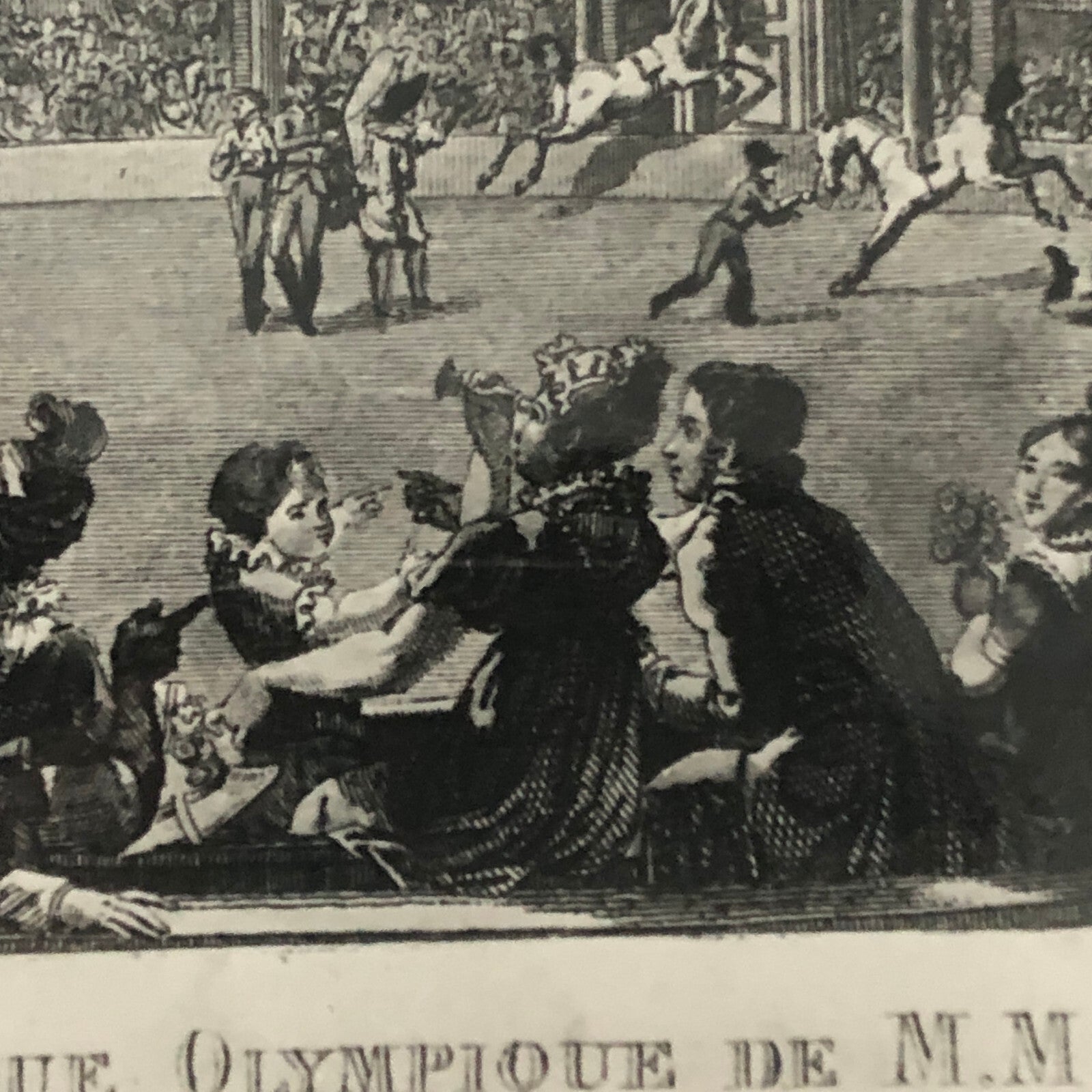 Vintage Photograph of French Circus Poster or Postcard Illustrations Photo