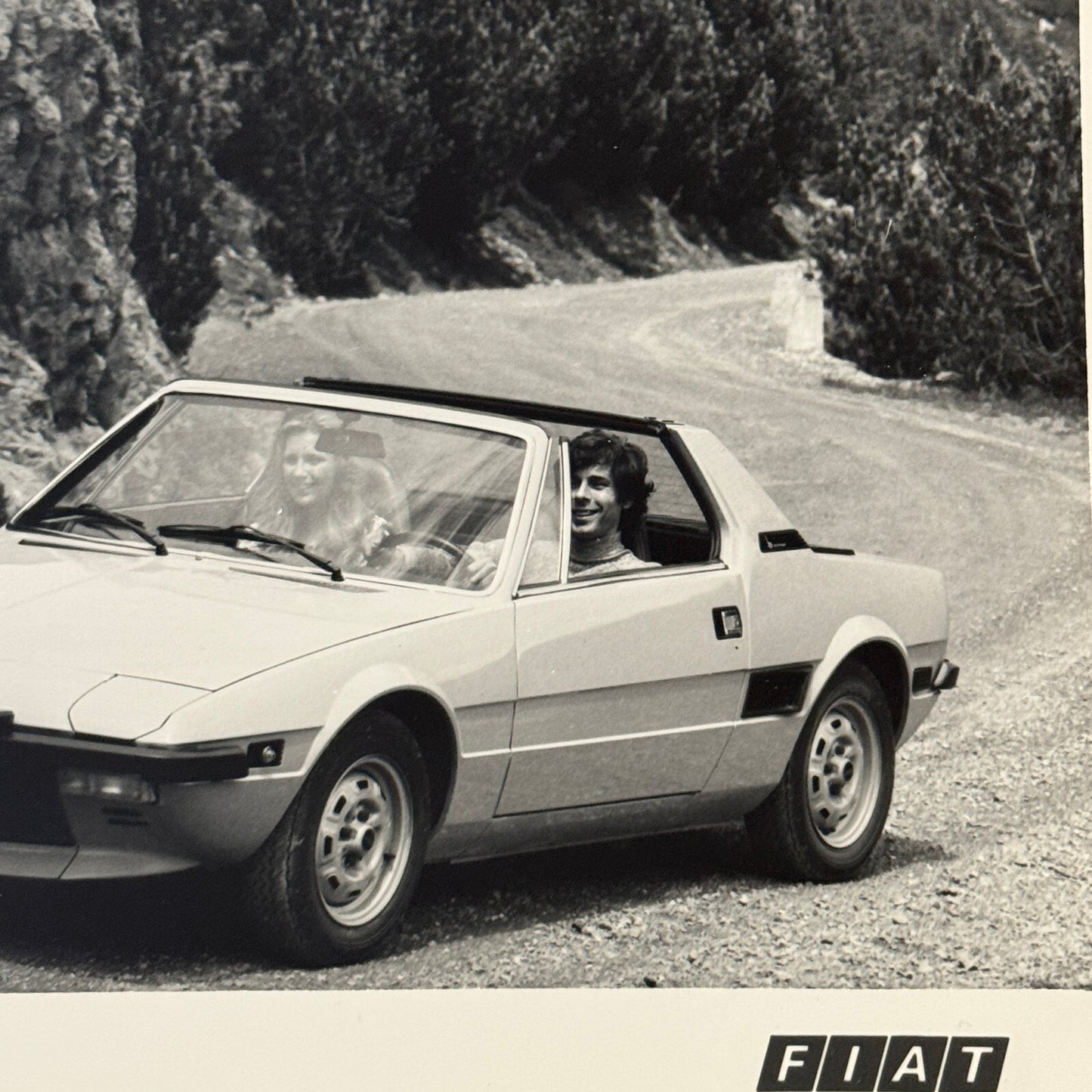 Fiat X1/9 Sports Car Factory Press Photo Photograph Print Vintage Fiat X19