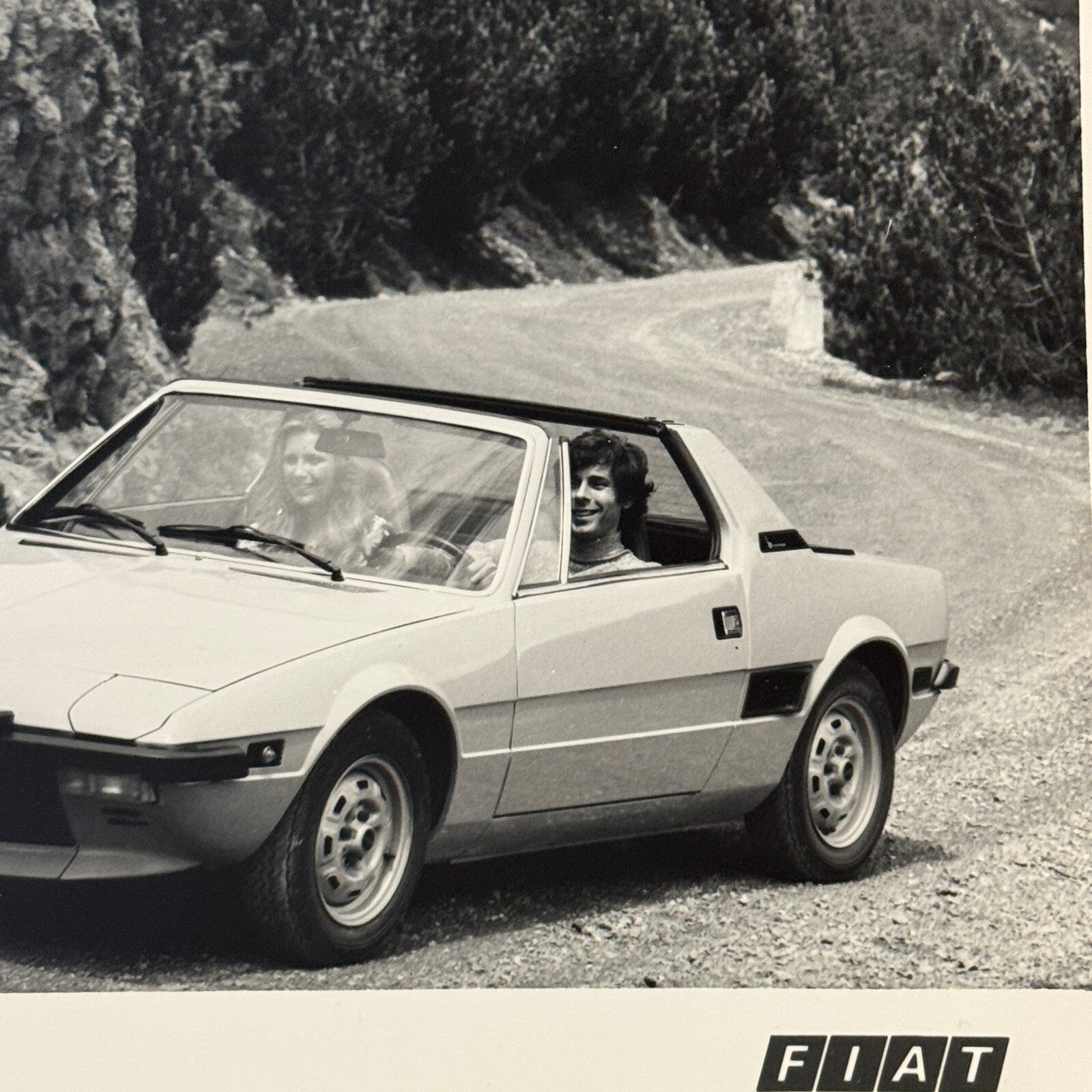 Fiat X1/9 Sports Car Factory Press Photo Photograph Print Vintage Fiat X19