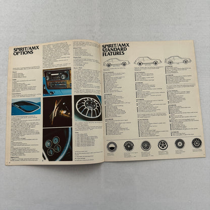 1980 AMC Car Sales Brochure Catalog AMC Spirit AMX Concord Pacer Eagle 4WD