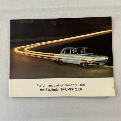 Triumph 2000 Car Sales Brochure Catalog Vintage Advertising