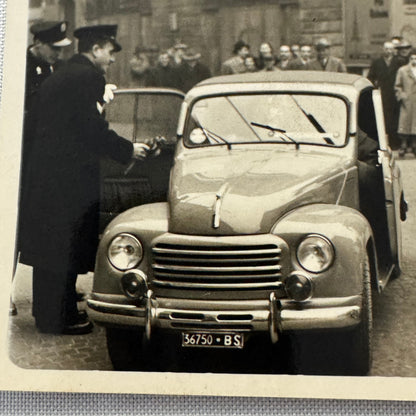 Vintage Real Photo Postcard Post Card RPPC Car Automobile Italian Birra Wuhrer