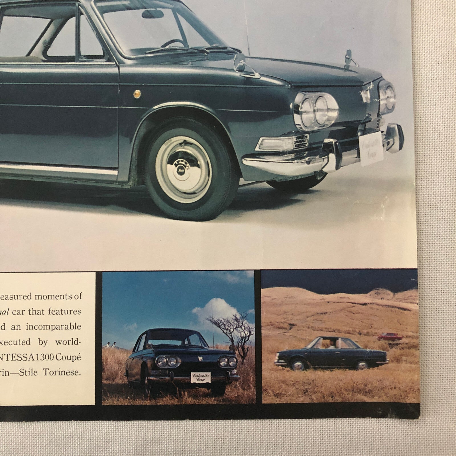 Hino Contessa 1300 Coupe Sales Sheet Brochure Vintage Car
