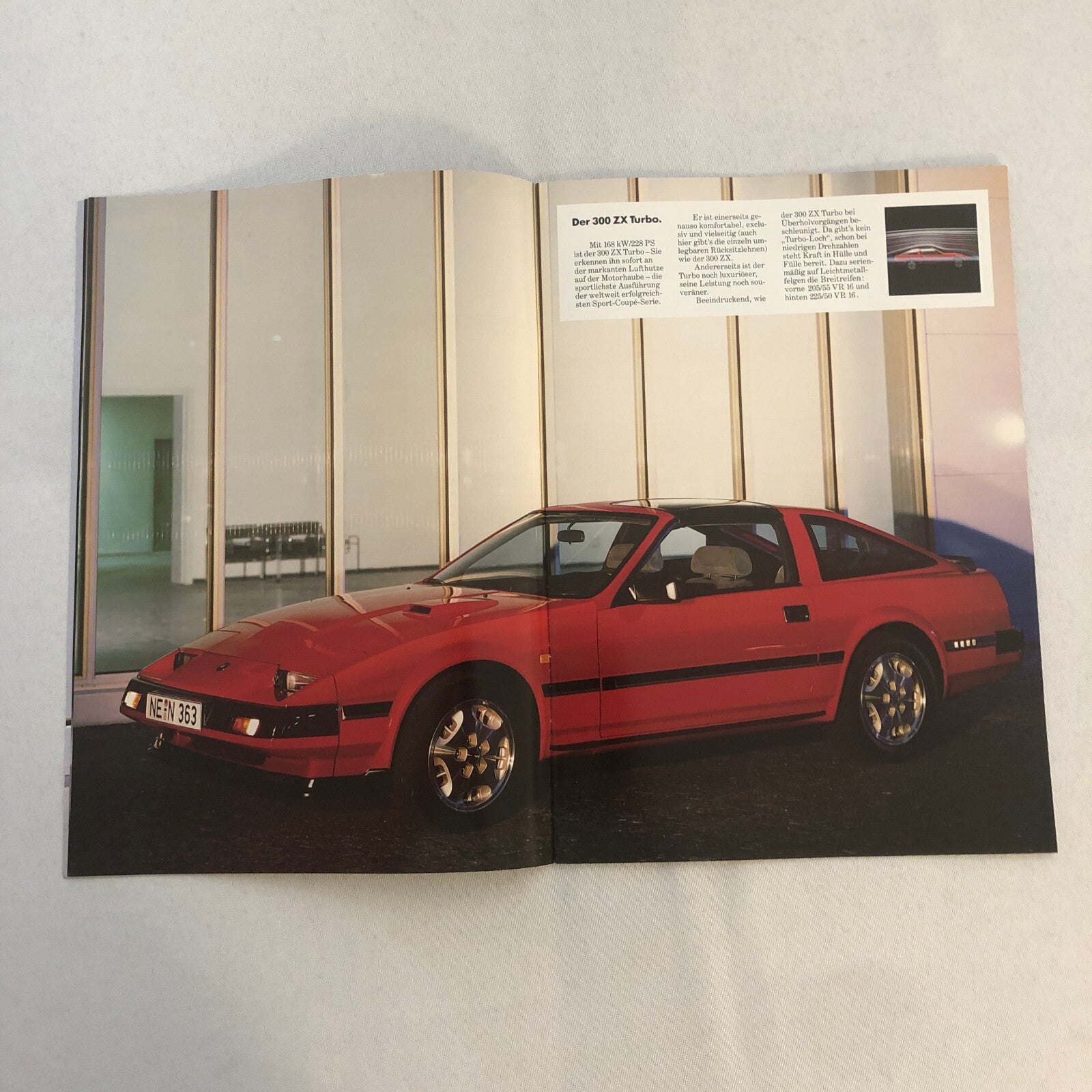 Nissan 300ZX Sports Car Sales Brochure Catalog GERMAN TEXT Nissan 300 ZX TURBO