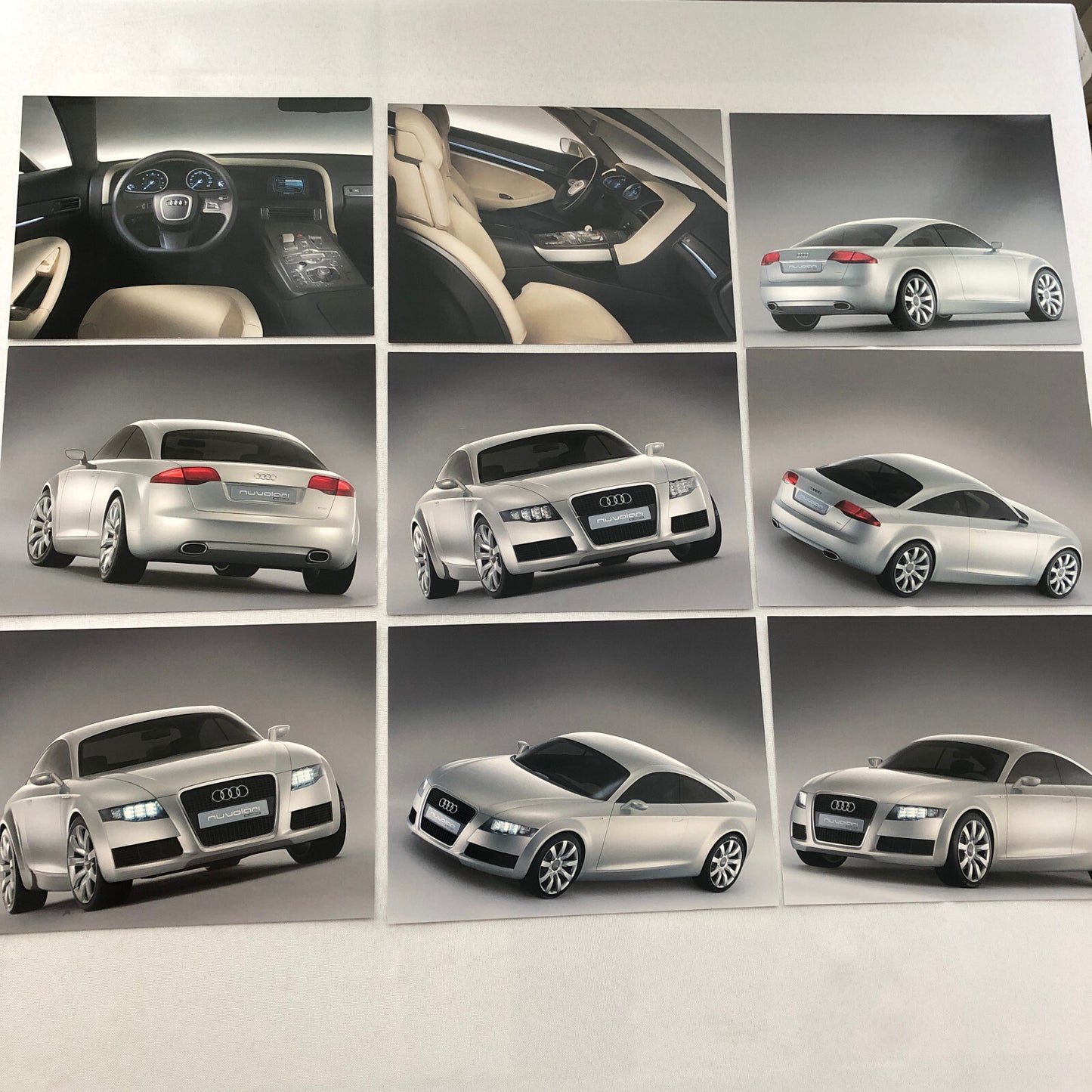 Audi Nuvolari Concept Car Factory Press Photo Photograph Lot 9x