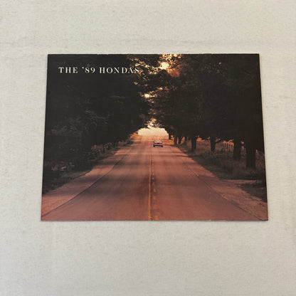 1989 Honda Sales Brochure Catalog CRX Civic Wagon Prelude Accord Coupe Canadian
