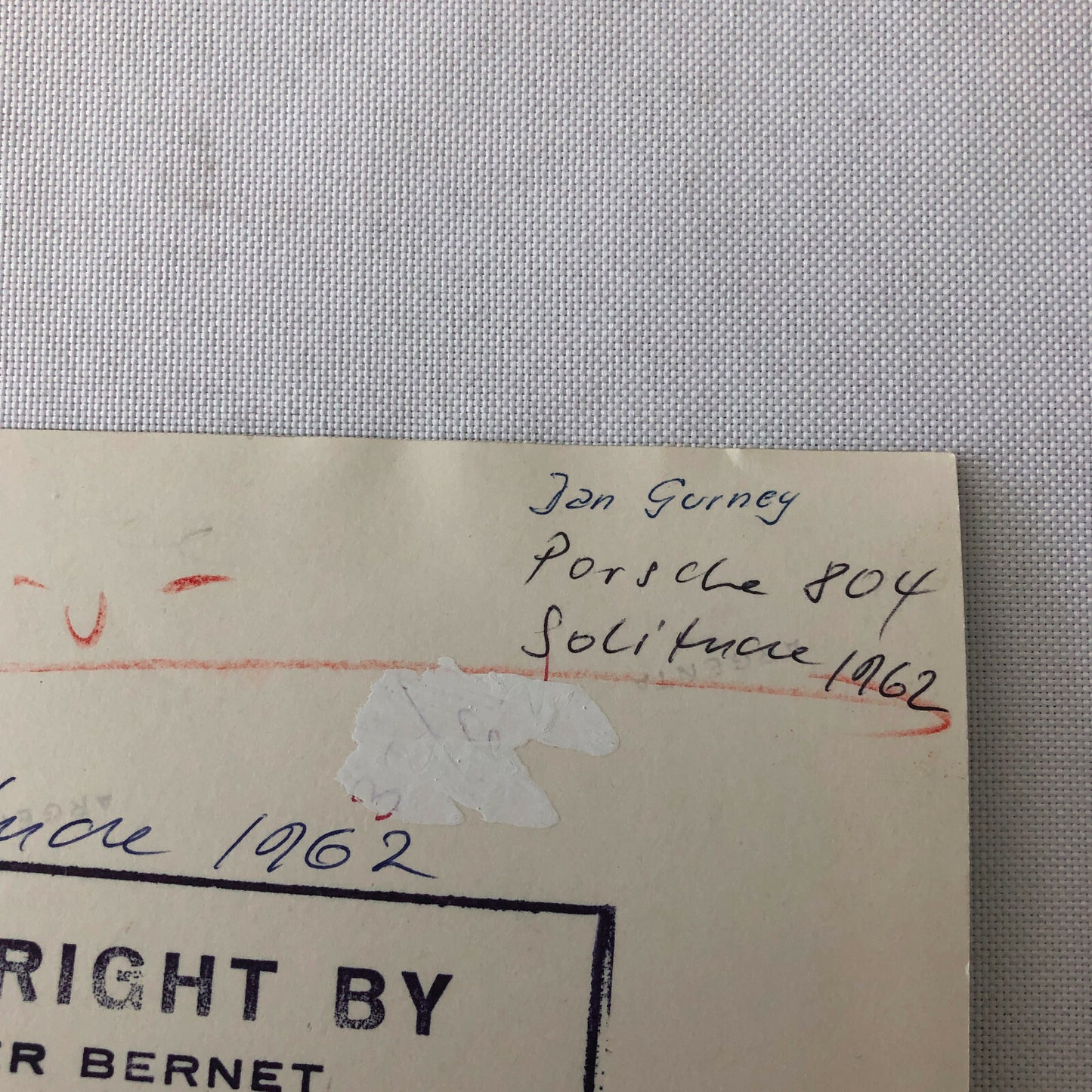 1962 Solitude Car Racing Photo Photograph Dan Gurney Porsche 804