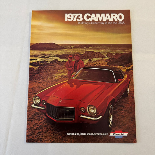 1973 Chevrolet Camaro Car Sales Brochure Catalog Z28 Type LT Rally Sport Coupe