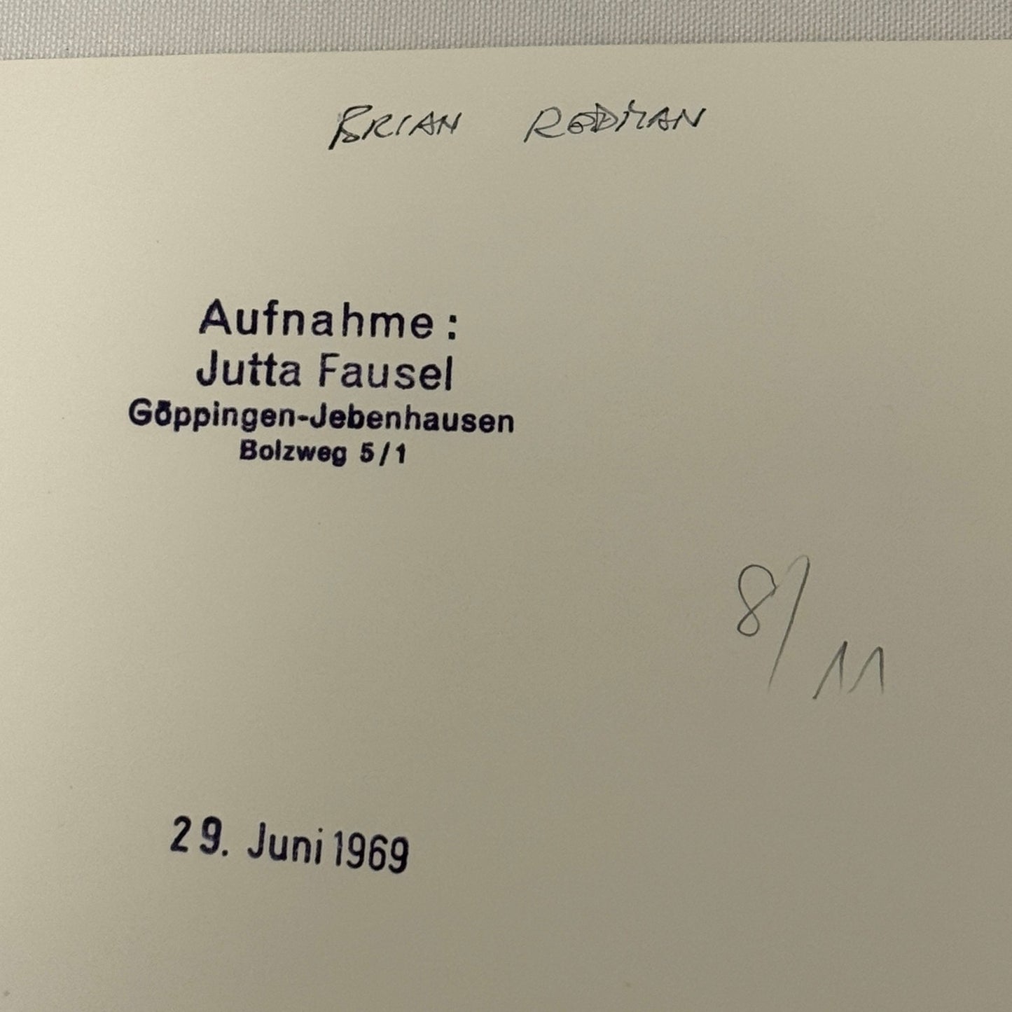 Vintage Racing Photo Brian Redman Driver Motorsport Photograph 1969