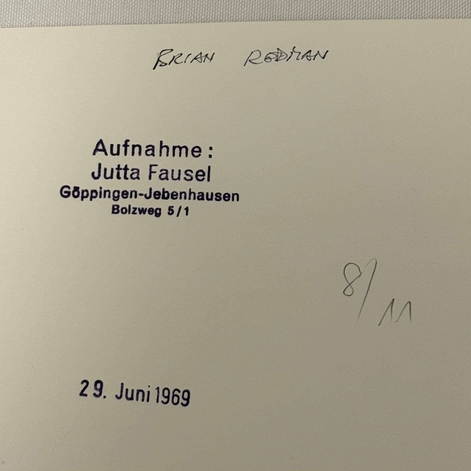 Vintage Racing Photo Brian Redman Driver Motorsport Photograph 1969