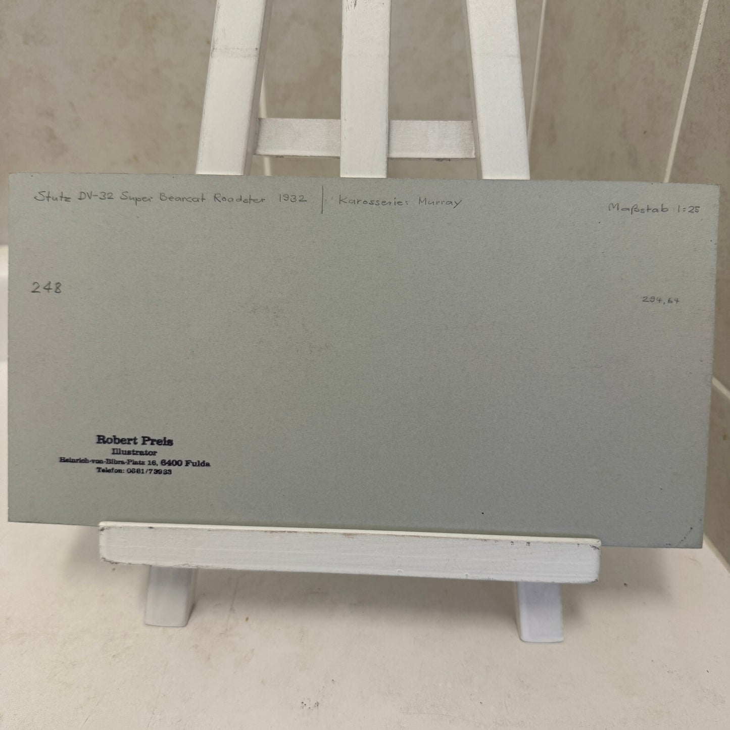 1932 Stutz DV-32 Super Bearcat Roadster Automobile Illustration Art Drawing