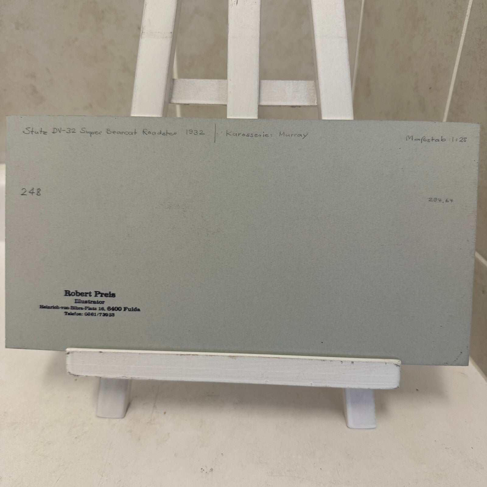 1932 Stutz DV-32 Super Bearcat Roadster Automobile Illustration Art Drawing