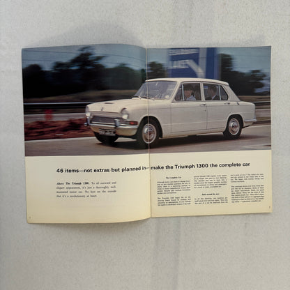 Triumph 1300 Car Sales Brochure Catalog Vintage Advertising