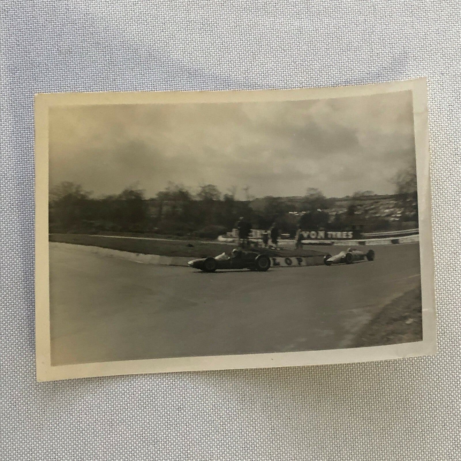 Vintage Grand Prix Car Racing Photo Photograph Print Motorsport Race