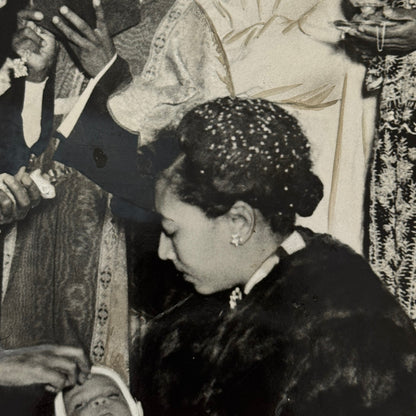 Abyssinian Prince Christened Ethiopia Ethiopian Press Photo Photograph Vintage