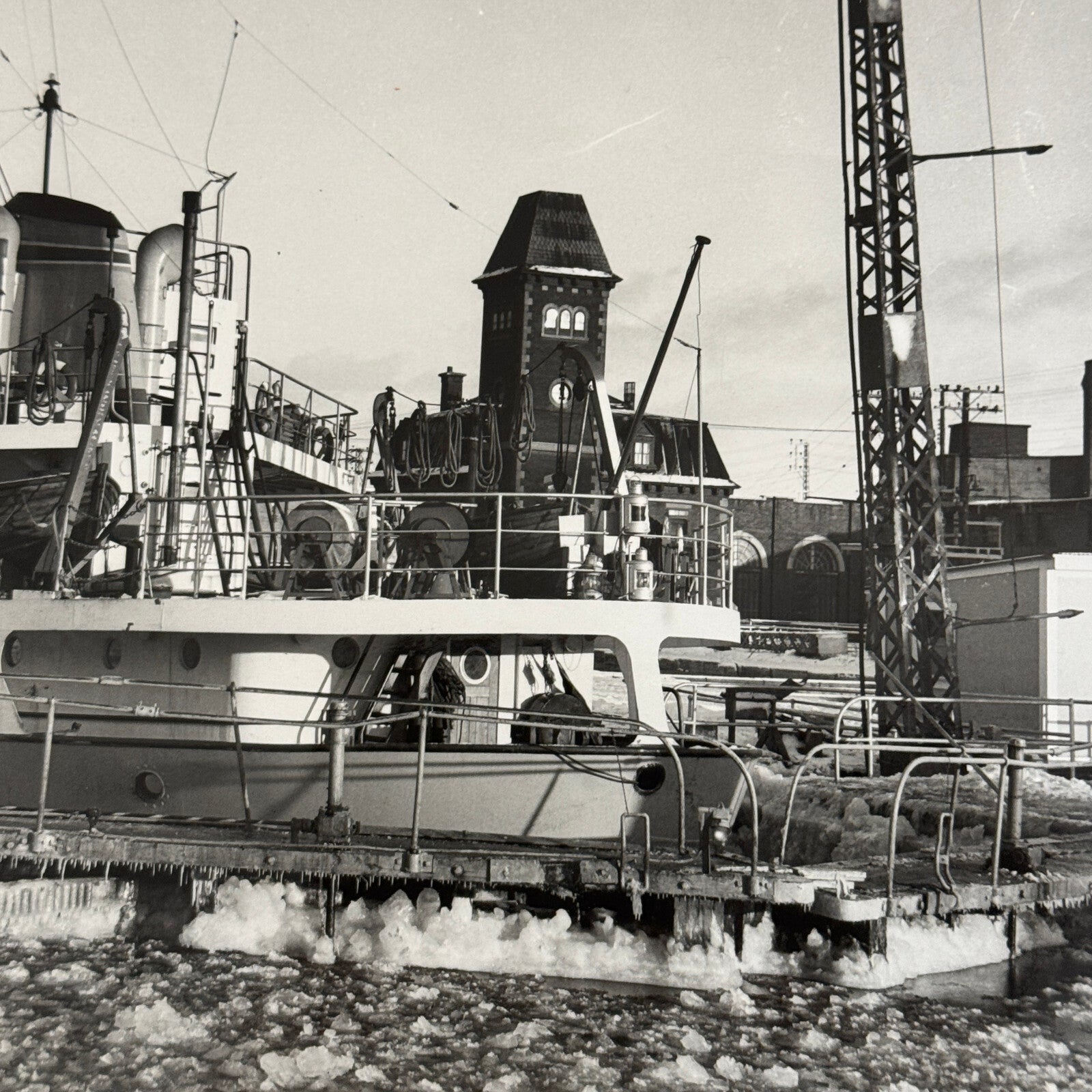 Vintage Ship Boat Photo Photograph German Freighter Hemlingen St Lawrence River