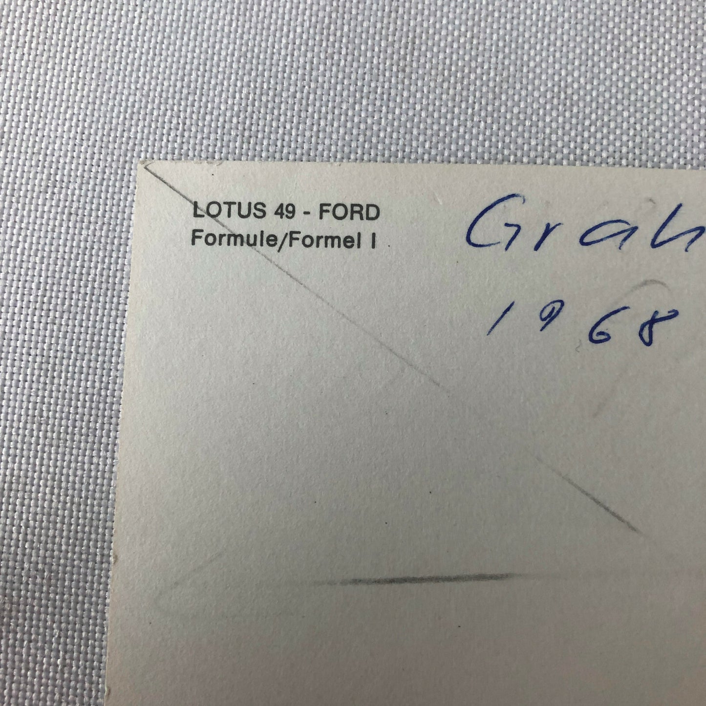 Vintage 1968 Graham Hill Lotus 49 Car Racing Photo Photograph 