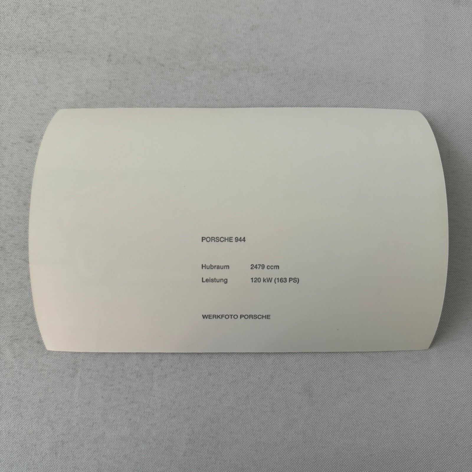 Porsche 944 Car Factory Press Photo Photograph Werkfoto German