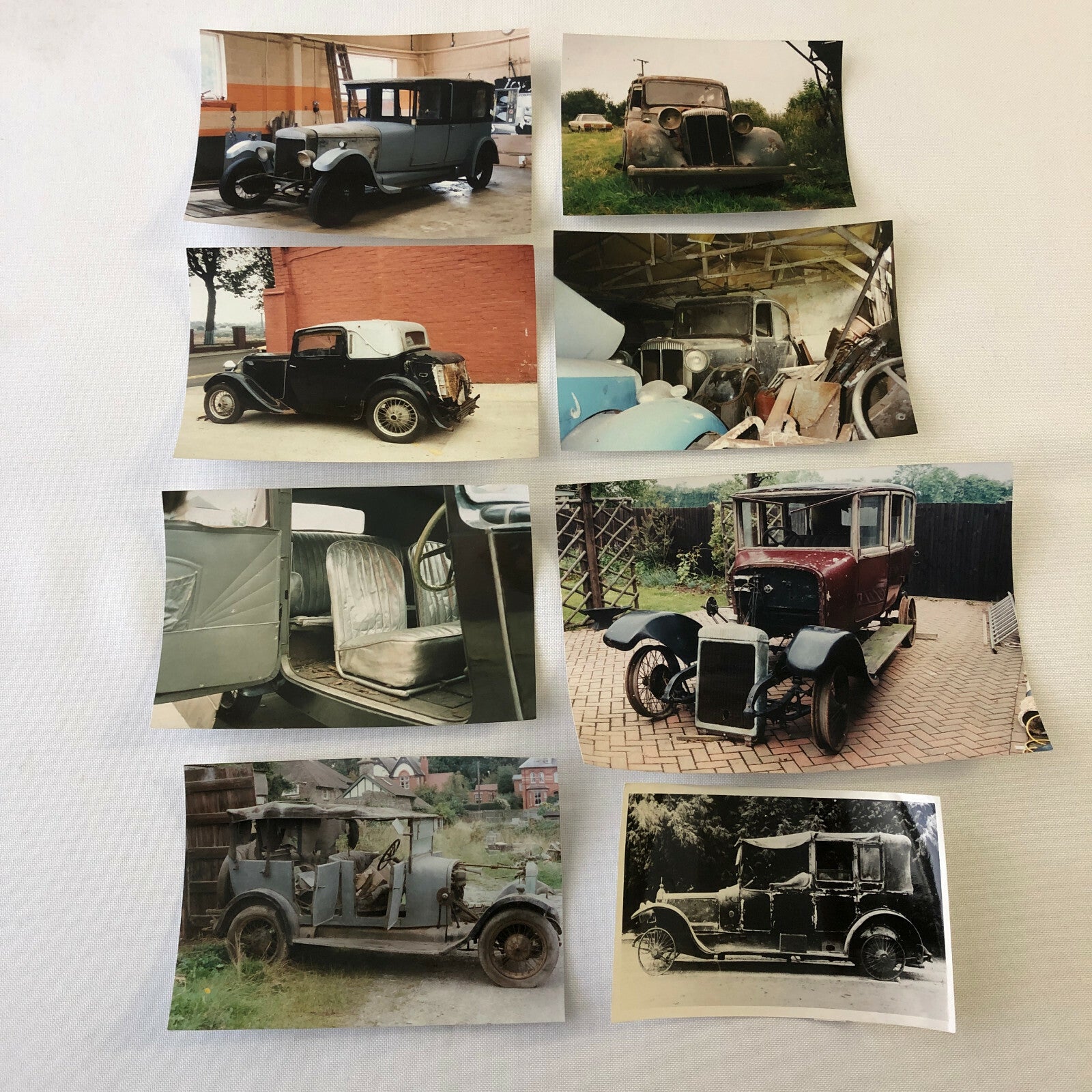 Vintage Daimler Barn Find Junk Yard Car Part Photo Photograph Lot of 52