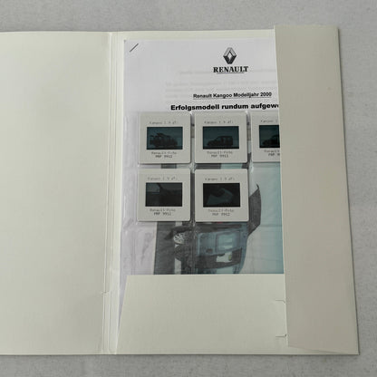 2000 Renault Kangaroo Press Kit with 35mm Photo Slides German Text European