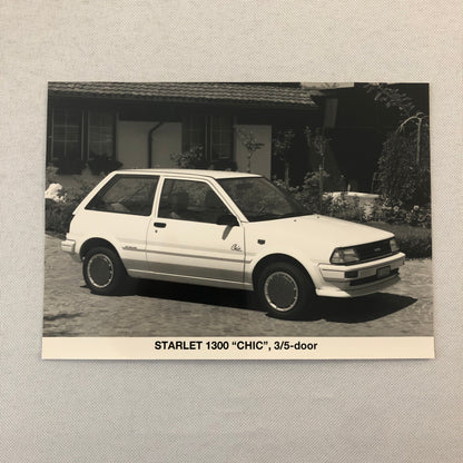 1989 Toyota Press Kit German Brochure Starlet Supra Carina Corolla Photos