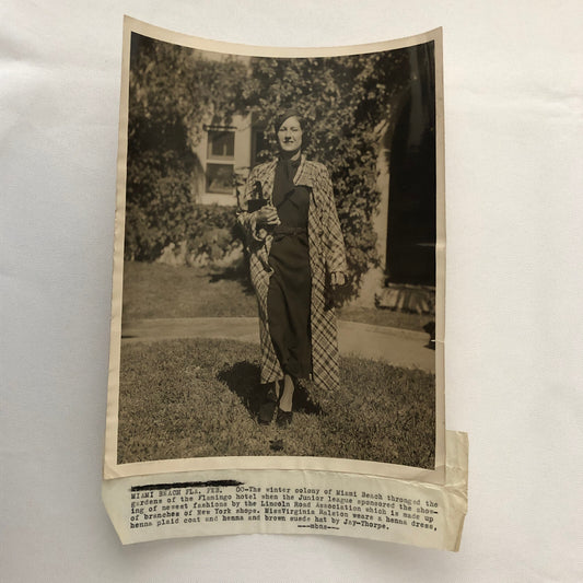 Press Photo Photograph Miami Beach Fashion Show Underwood and Underwood