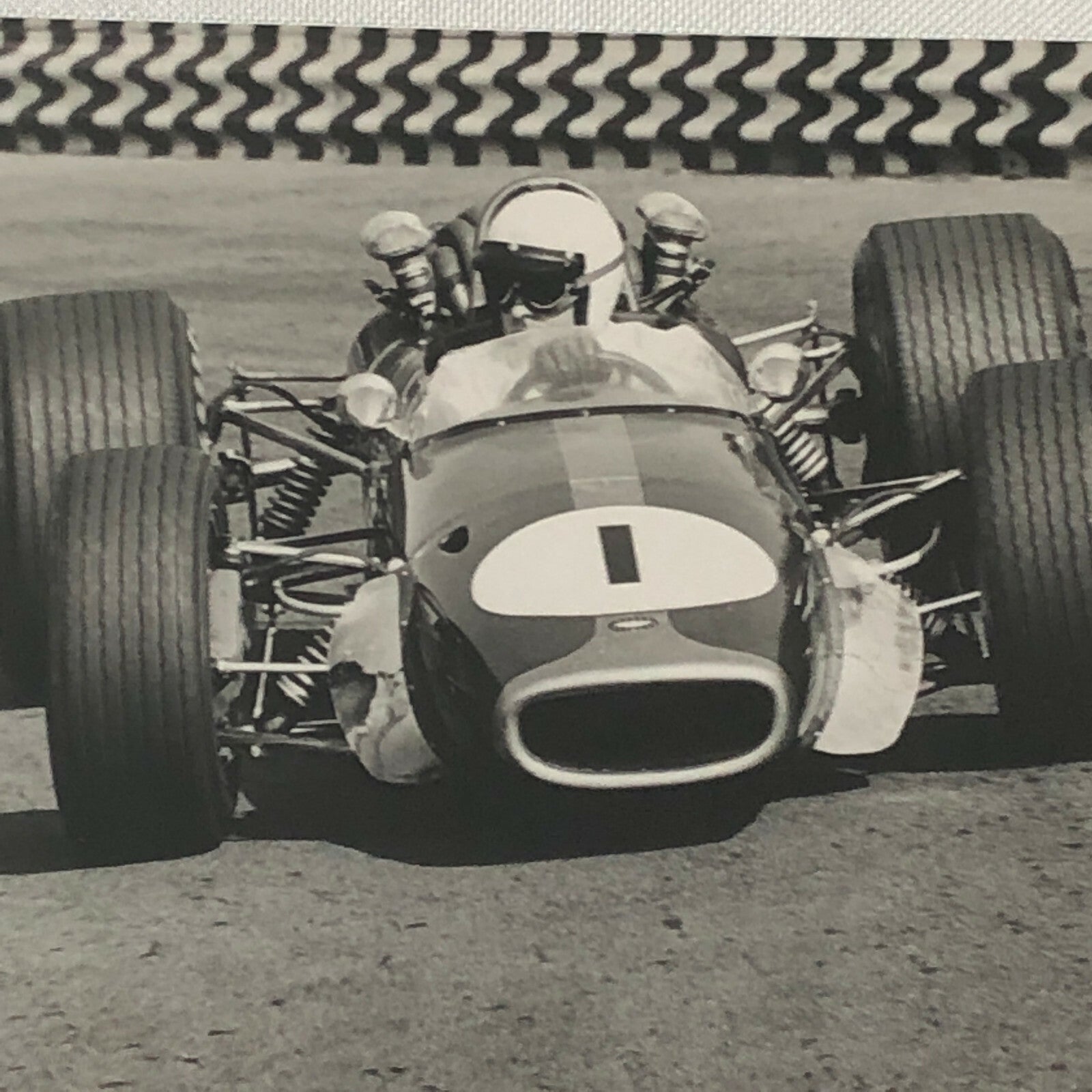 Vintage Racing Photo Photograph Jack Brabham Mexican Grand Prix 1968 ? 