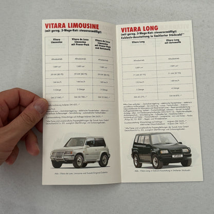 1993 Suzuki Press Kit Brochure German Suzuki Swift Samurai Vitara Super Carry